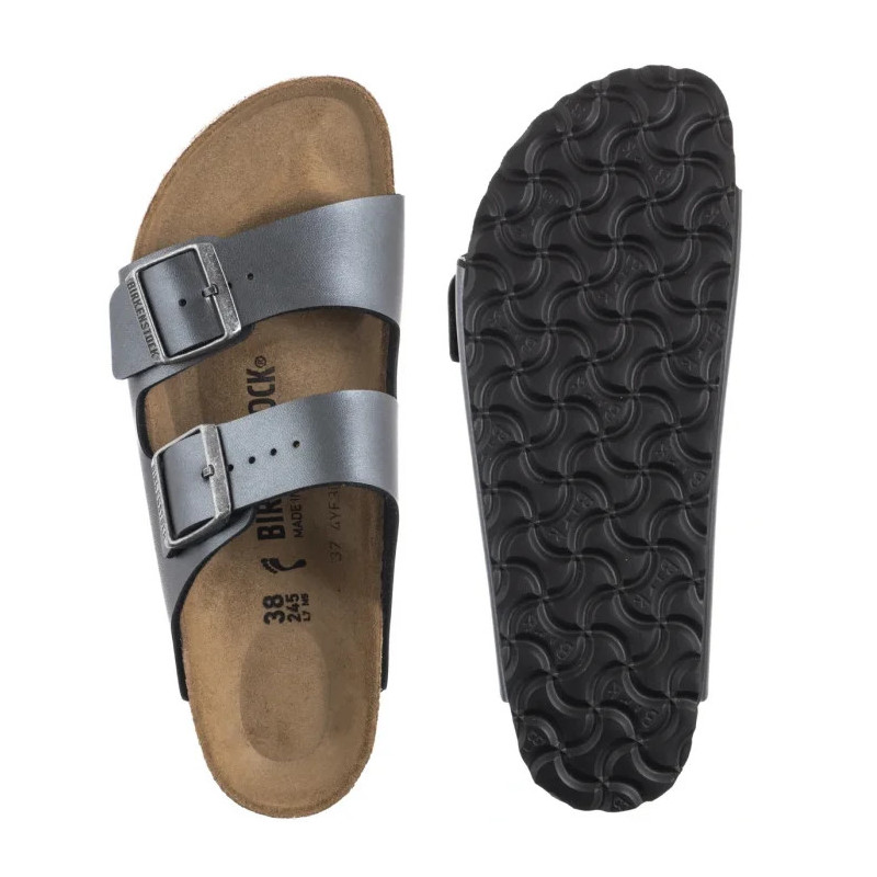 Birkenstock Arizona BS Metallic Black 1029224 (BK309-a) Moteriški batai/šlepetės