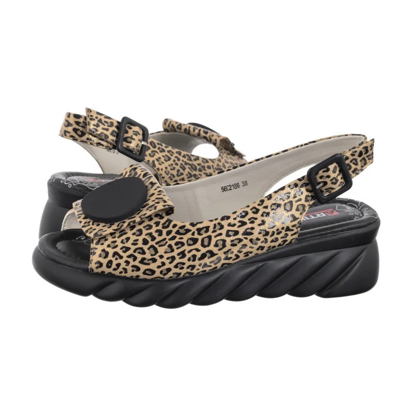 Artiker Beżowe w Panterkę 56C2186 (AR165-a) batai