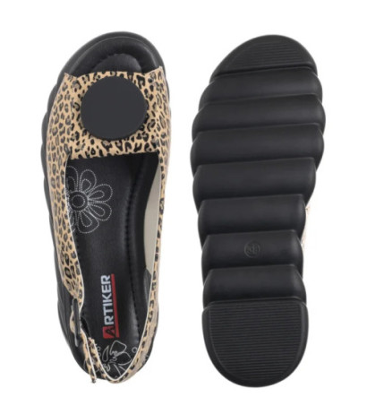 Artiker Beżowe w Panterkę 56C2186 (AR165-a) batai