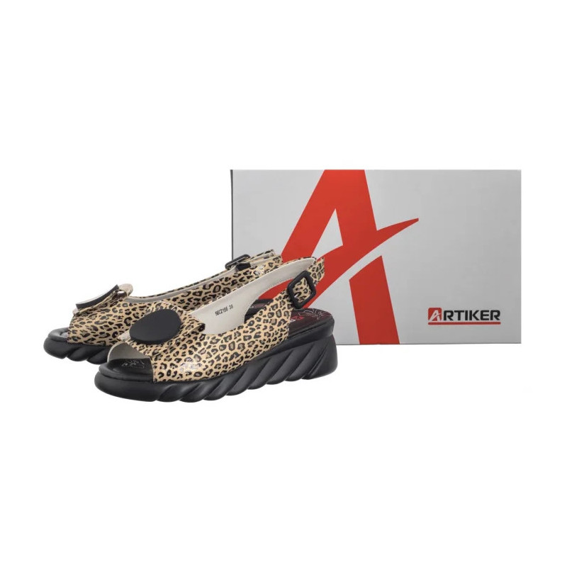 Artiker Beżowe w Panterkę 56C2186 (AR165-a) batai