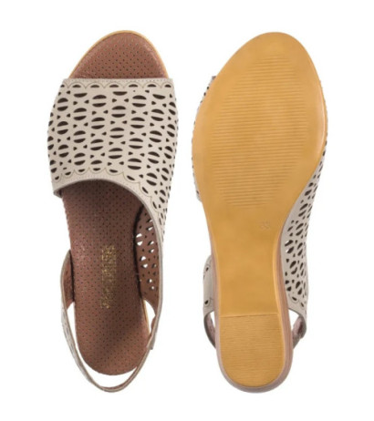 Artiker Beżowe 56C2550 (AR167-a) sandals