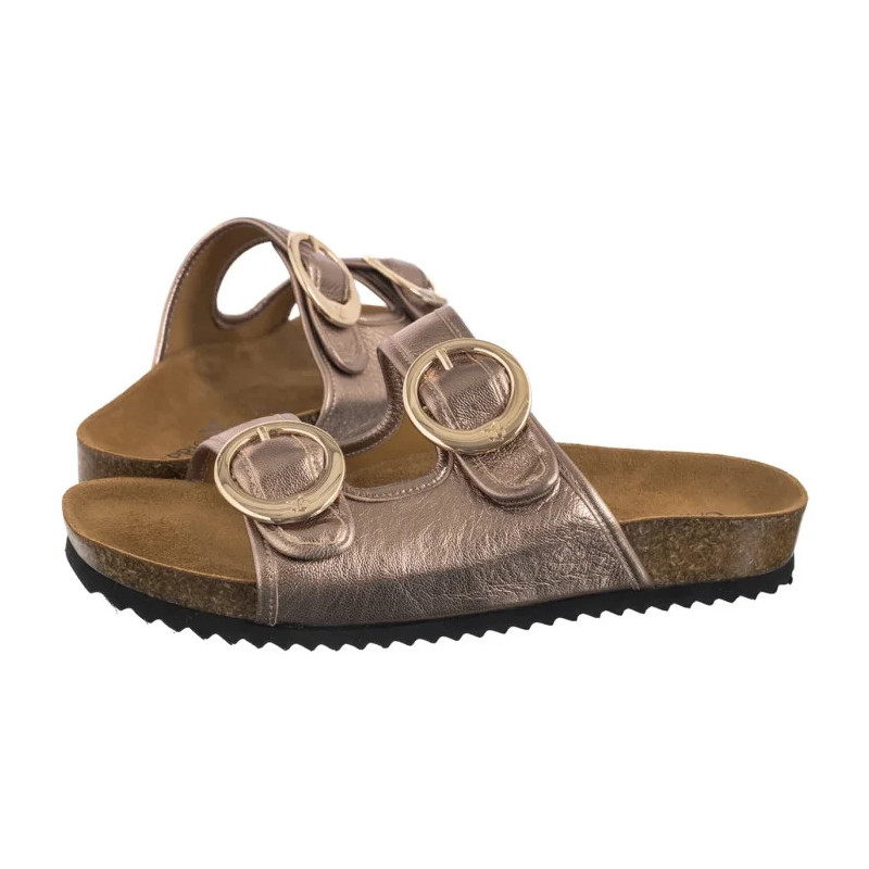 Caprice Złote 9-27403-44 341 Taupe Metallic (CP441-a) Sieviešu apavi/Flip Flops