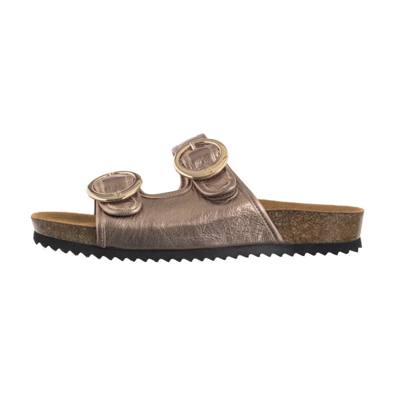 Caprice Złote 9-27403-44 341 Taupe Metallic (CP441-a) Sieviešu apavi/Flip Flops
