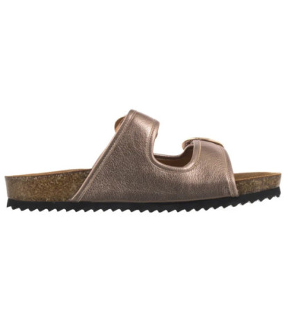 Caprice Złote 9-27403-44 341 Taupe Metallic (CP441-a) Sieviešu apavi/Flip Flops