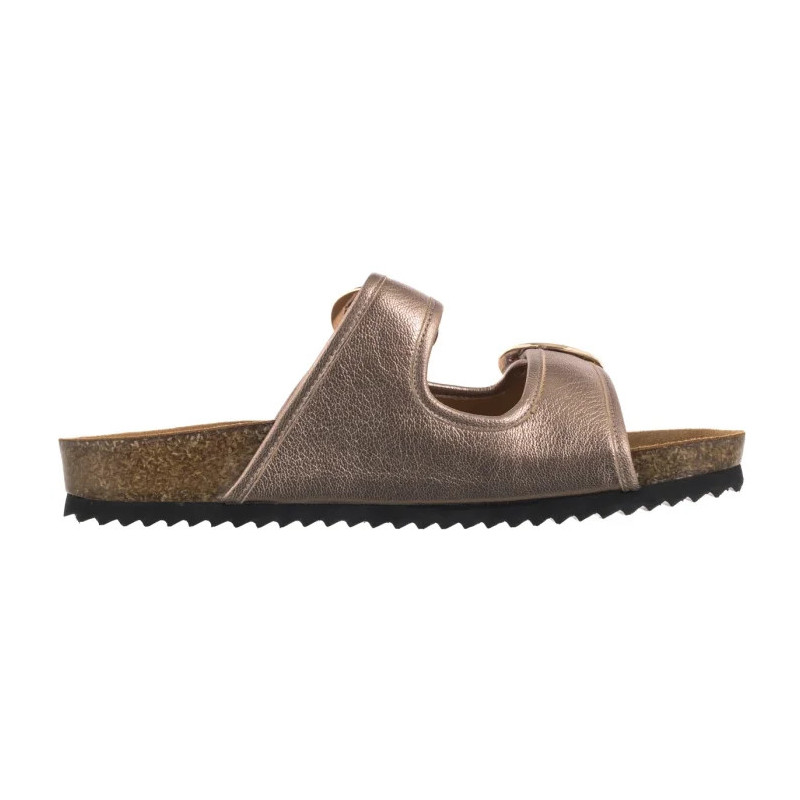 Caprice Złote 9-27403-44 341 Taupe Metallic (CP441-a) Sieviešu apavi/Flip Flops