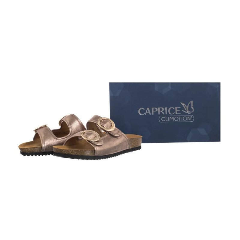 Caprice Złote 9-27403-44 341 Taupe Metallic (CP441-a) Sieviešu apavi/Flip Flops