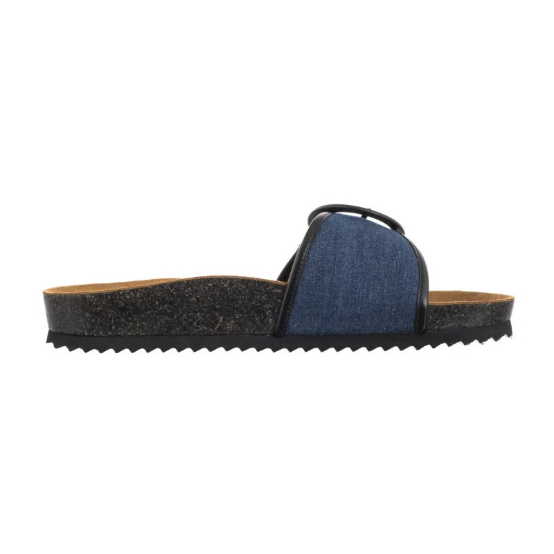 Caprice Granatowe 9-27400-44 891 Jeans/Black  (CP442-a) Sieviešu apavi/Flip Flops
