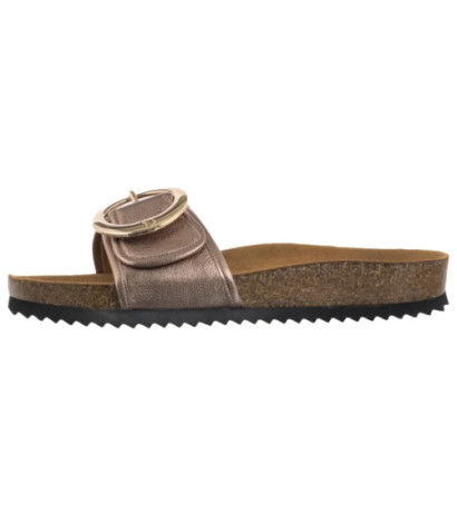 Caprice Złote 9-27401-44 341 Taupe Metallic (CP443-a) Sieviešu apavi/Flip Flops