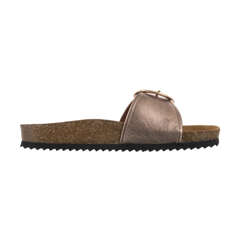 Caprice Złote 9-27401-44 341 Taupe Metallic (CP443-a) Sieviešu apavi/Flip Flops
