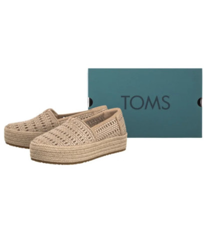 Toms Valencia Champagne Metallic Basket Weave 10021921 (TS52-a) kurpes