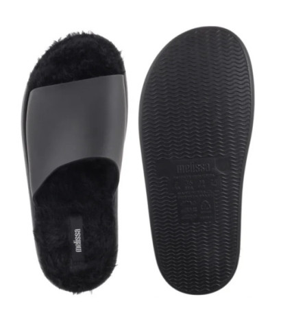 Melissa Fluffy Slide AD 33309/50522 Black (ML370-a) Women's Shoes/Flip Flops