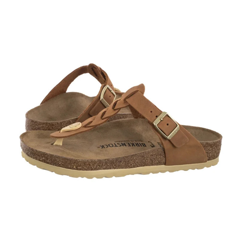 Birkenstock Gizeh Braided Cognac 1021355 (BK310-a) šlepetės