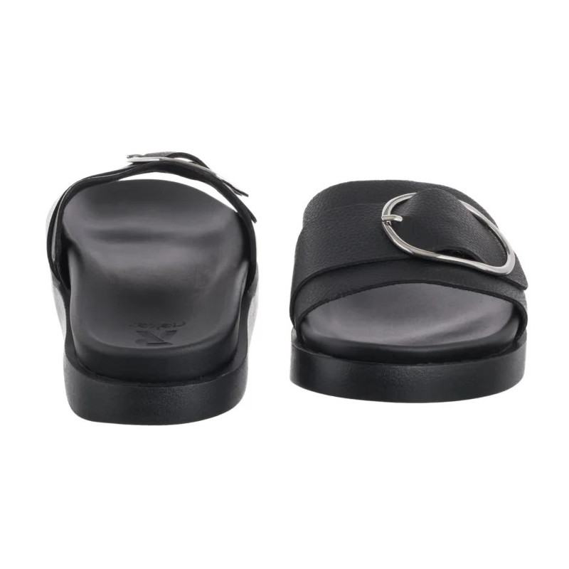 Rieker Czarne W1453-00 Black (RI273-a) Moteriški batai/šlepetės