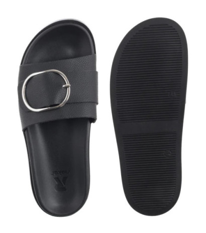 Rieker Czarne W1453-00 Black (RI273-a) Sieviešu apavi/Flip Flops