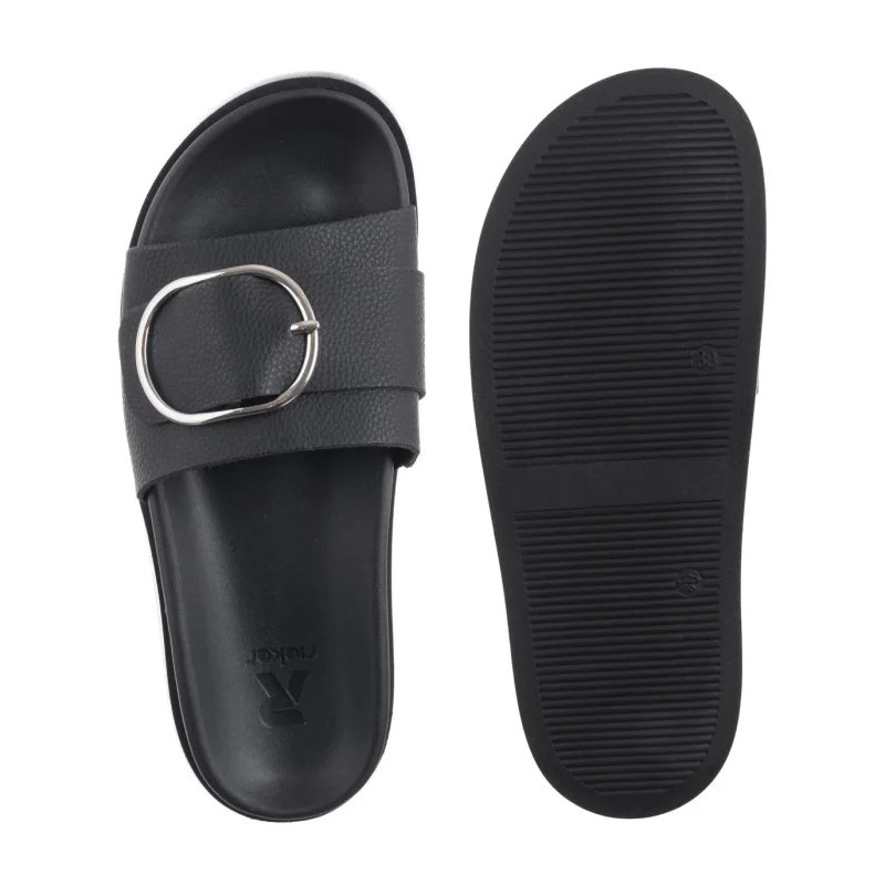 Rieker Czarne W1453-00 Black (RI273-a) Moteriški batai/šlepetės