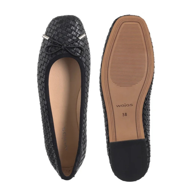Wojas Czarne 44045-51 (WO295-a) ballerinas