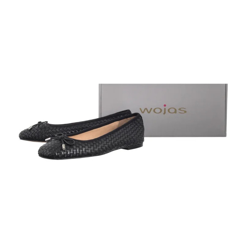 Wojas Czarne 44045-51 (WO295-a) ballerinas