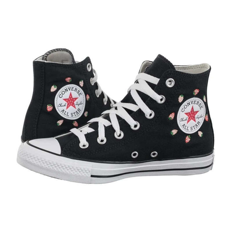 Converse CTAS Hi Black/Soft Red/Green A14932C (CO769-a) bateliai