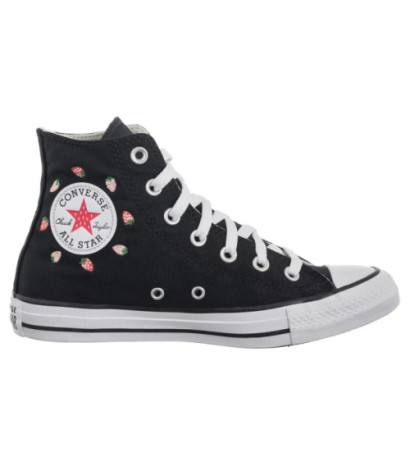 Converse CTAS Hi Black/Soft Red/Green A14932C (CO769-a) shoes