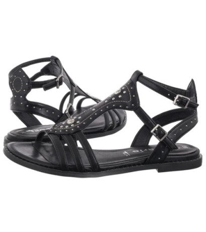 Tamaris Czarne 1-28147-44 001 Black (TM548-a) sandalai