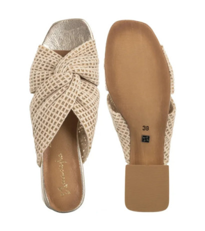 Maciejka Złote/Beżowe 06955-25/00-0 (MA1360-a) kurpes