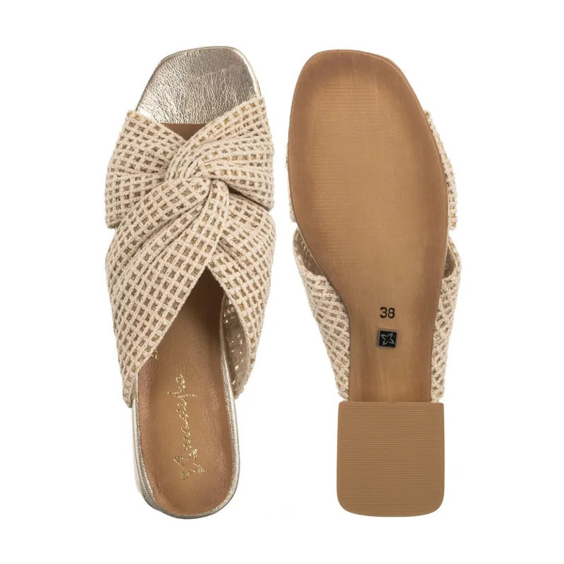 Maciejka Złote/Beżowe 06955-25/00-0 (MA1360-a) shoes