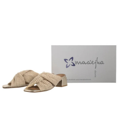 Maciejka Złote/Beżowe 06955-25/00-0 (MA1360-a) kurpes