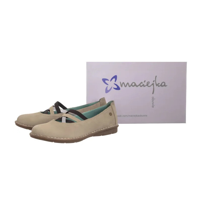 Maciejka Beżowe P6815-10/00-1 (MA1372-a) ballerinas