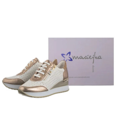 Maciejka Złoto-Białe P6804-25/00-5 (MA1374-a) shoes