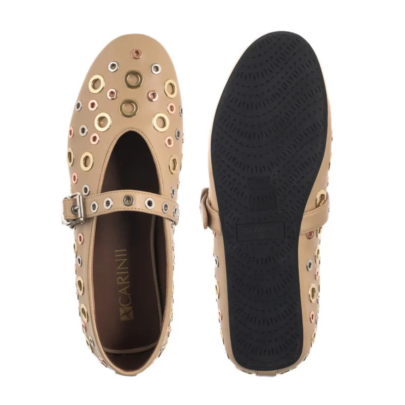Carinii Beżowe 10046-491-000-000-000 (CI814-a) ballerinas