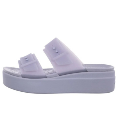 Crocs Brooklyn Buckle Frosted Low Wedge Purple Moon 210980-5BR (CR368-a) kingad