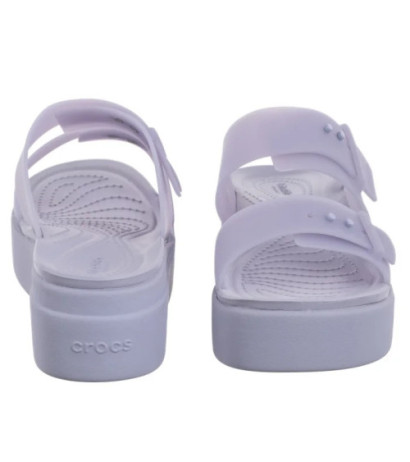 Crocs Brooklyn Buckle Frosted Low Wedge Purple Moon 210980-5BR (CR368-a) bateliai