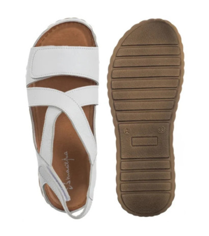 Maciejka Białe L6848-11/00-1 (MA1380-b) sandales