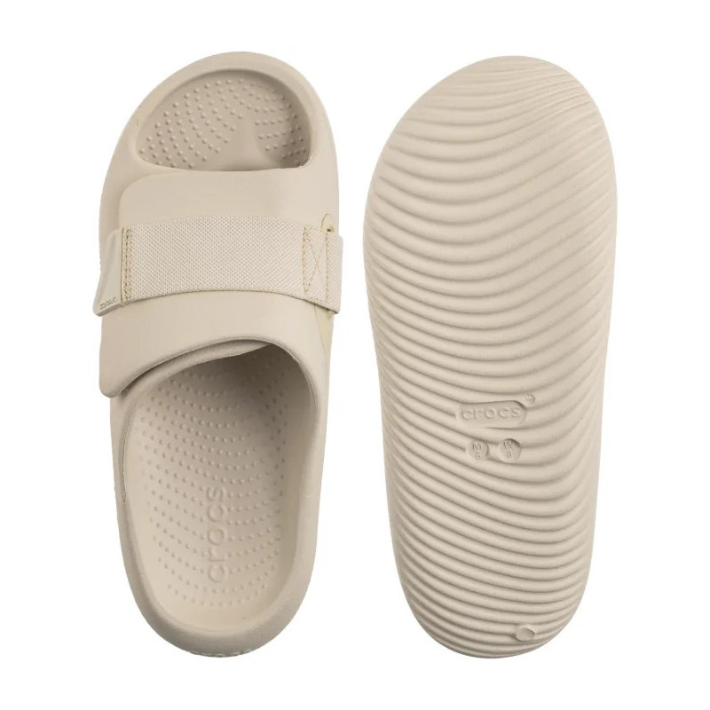 Crocs Mellow Luxe Recovery Slide Stucco 209413-160 (CR374-a) Women's Shoes/Flip Flops