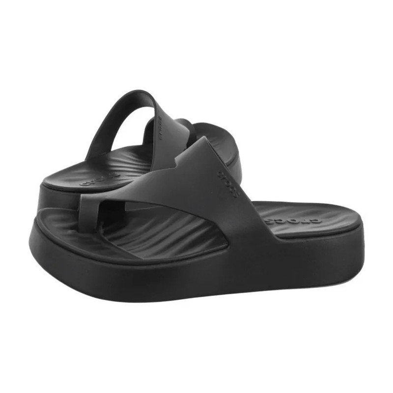 Crocs Getaway Platform Toe Loop Black 210834-001 (CR375-b) šlepetės