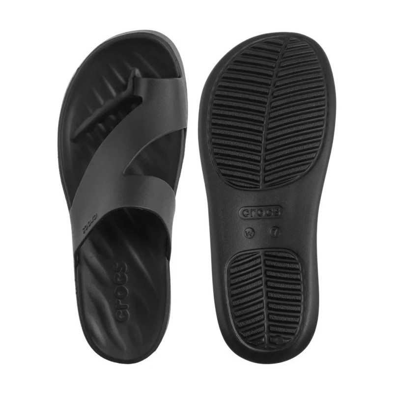 Crocs Getaway Platform Toe Loop Black 210834-001 (CR375-b) šlepetės