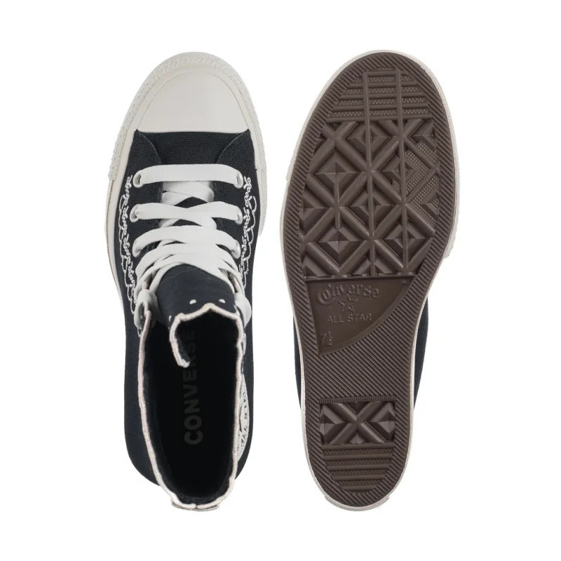 Converse CTAS Wedge Hi Black/Vintage White/Pale Petal A13546C (CO776-a) batai