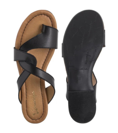 Maciejka Czarne 06982-01/00-1 (MA1382-a) Sieviešu apavi/Flip Flops