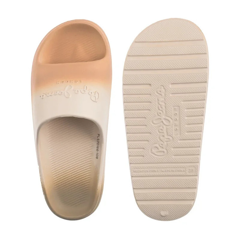 Pepe Jeans Beach Slidecol Light Peach Beige PLS70166 108 (PE45-a) Sieviešu apavi/Flip Flops