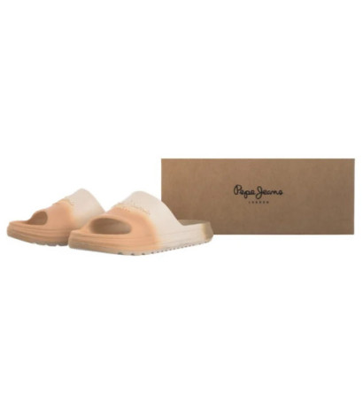 Pepe Jeans Beach Slidecol Light Peach Beige PLS70166 108 (PE45-a) Moteriški batai/šlepetės