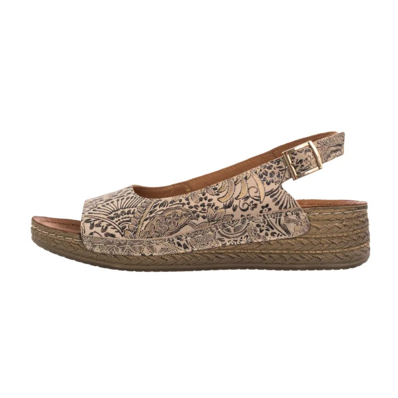 Maciejka Beżowe/Kwiaty L7069-04/00-1 (MA1388-a) bateliai