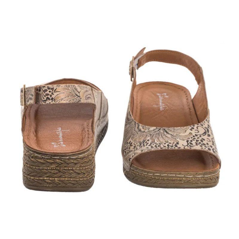 Maciejka Beżowe/Kwiaty L7069-04/00-1 (MA1388-a) shoes