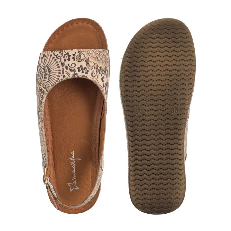 Maciejka Beżowe/Kwiaty L7069-04/00-1 (MA1388-a) kurpes