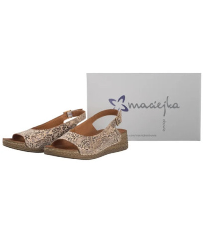 Maciejka Beżowe/Kwiaty L7069-04/00-1 (MA1388-a) kurpes