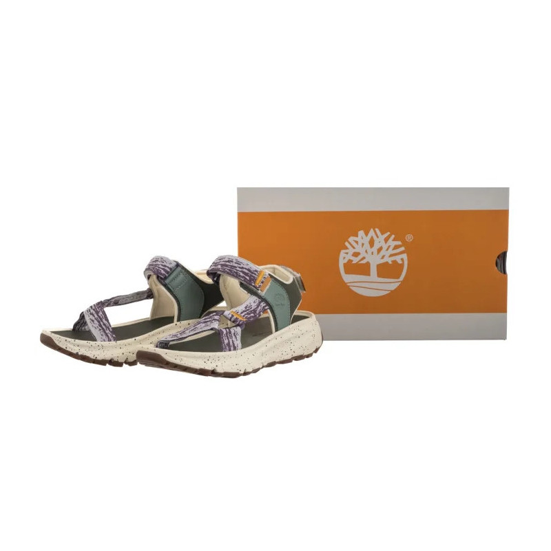 Timberland Motion Dune Backstrap Sandal Natural Webbing W Dk 0A41R8 EUA (TI149-a) sandalai