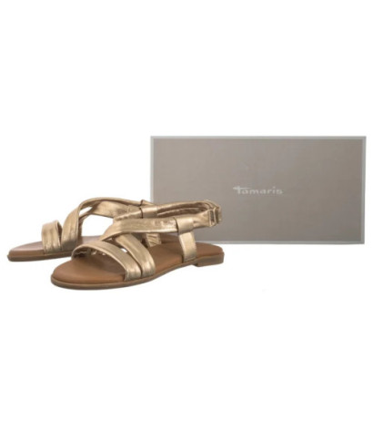 Tamaris Złote 1-28109-44 933 Light Gold (TM549-a) sandalai