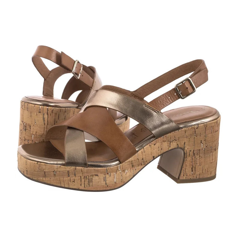 Tamaris Brązowe 1-28312-44 392 Cognac Comb  (TM550-a) bateliai