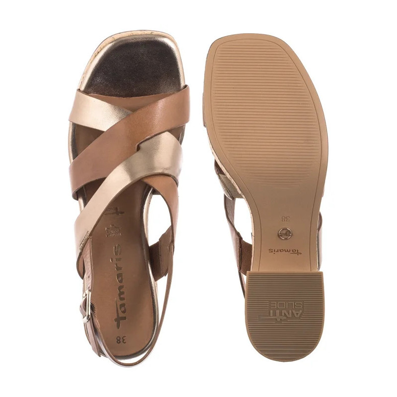 Tamaris Brązowe 1-28312-44 392 Cognac Comb  (TM550-a) bateliai