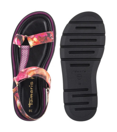 Tamaris Różowe 1-28703-44 578 Dark Pink Comb (TM551-a) kurpes