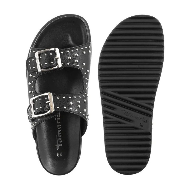 Tamaris Czarne 1-27421-44 001 Black   (TM552-a) Moteriški batai/šlepetės